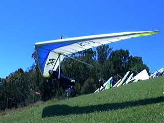 Rod Stead launching at Mt Tamborine